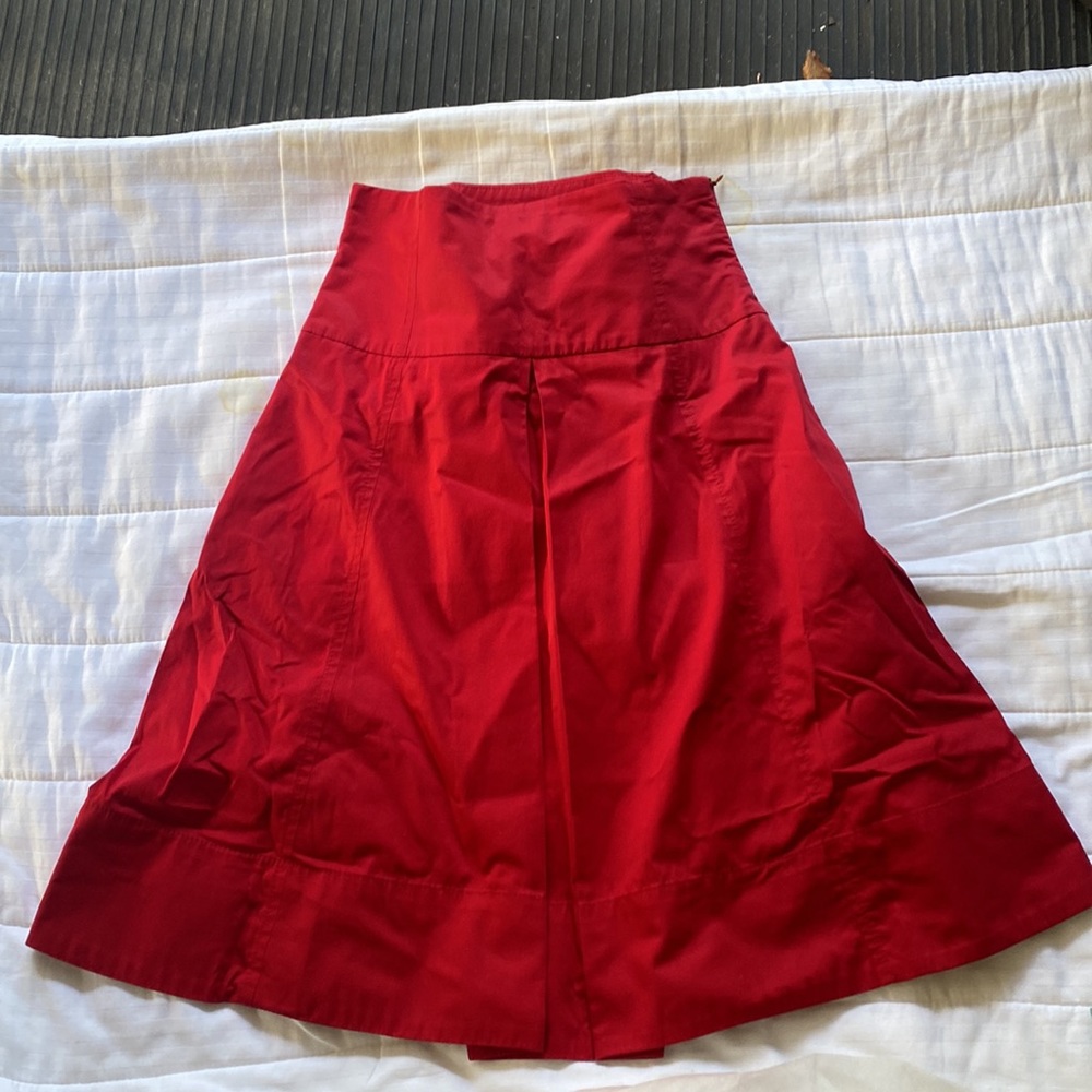 Zara women red skirt size small